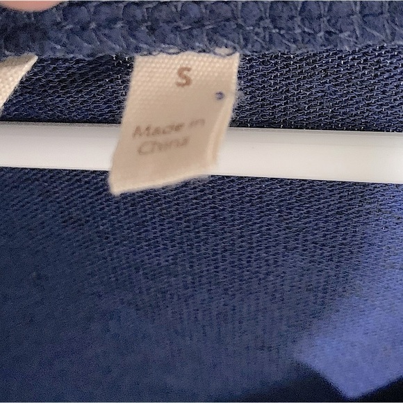 𝅺SOFT Surroundings Blue Easy Living Dress Leisurewear Size Small - Picture 8 of 10